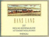 Hans Lang Hattenheimer Wisselbrunnen Riesling Beerenauslese, Rheingau, Germany