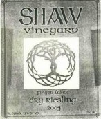 Shaw Vineyard Dry Riesling, Finger Lakes, USA