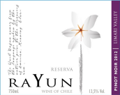 雅云酒莊珍藏黑皮諾紅葡萄酒(Rayun Reserva Pinot Noir, Limari Valley, Chile)