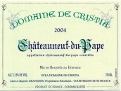 克里斯蒂亞酒莊教皇新堡白葡萄酒(Domaine de Cristia Blanc, Chateauneuf-du-Pape, France)