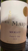 邁坡酒莊梅洛紅葡萄酒(Vina Maipo Merlot, Central Valley, Chile)