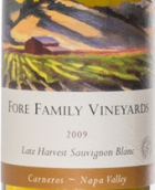 福爾家族遲摘長相思甜白葡萄酒(Fore Family Vineyards Late Harvest Sauvignon Blanc, Carneros, USA)