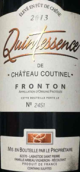 蔻汀尼酒莊精華系列紅葡萄酒(Chateau Coutinel Quintessence, Fronton, France)