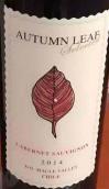 秋葉酒莊精選赤霞珠紅葡萄酒(Autumn Leaf Selected Cabernet Sauvignon, Maule Valley, Chile)