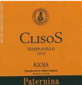 鉑特克麗斯奧斯干紅葡萄酒(Federico Paternina Clisos, Rioja DOCa, Spain)