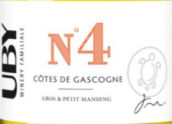 尤比酒莊4號(hào)大滿勝-小滿勝混釀白葡萄酒(Domaine Uby No. 4 Gros Manseng - Petit Manseng, Cotes de Gascogne, France)