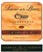 加西亞卡里翁薩諾陳釀紅葡萄酒(J. Garcia Carrion Senorio de los Lianos Crianza, Valdepenas, Spain)