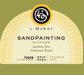 莫柏酒莊沙畫干型桃紅起泡酒(L. Mawby Sandpainting Brut Rose, Leelanau Peninsula, USA)