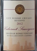 城市黑曜石峰園珍藏赤霞珠干紅葡萄酒(City Winery Obsidian Ridge Vineyard Reserve Cabernet Sauvignon, Lake County, USA)