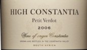 高康斯坦提亞味而多干紅葡萄酒(High Constantia Petit Verdot, Constantia, South Africa)