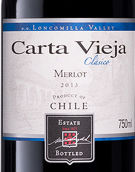 卡塔維嘉酒莊梅洛干紅葡萄酒(Carta Vieja Merlot, Loncomilla Valley, Chile)