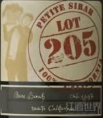 Cartlidge & Browne Lot 205 Petite Sirah, California, USA