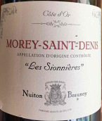 努伊顿伯诺酒庄索尼尔斯红葡萄酒(Nuiton Beaunoy Les Sionnieres, Morey-Saint-Denis, France)