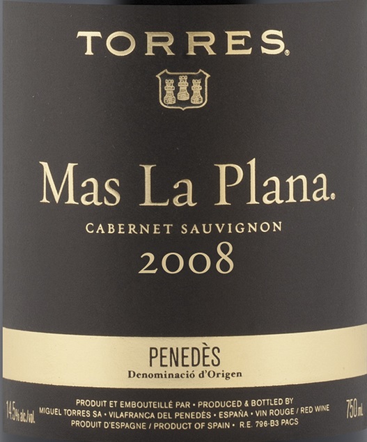 Torres Mas La Plana Cabernet Sauvignon, Penedes, Spain-桃乐丝酒庄