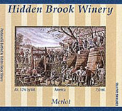 希頓布魯克酒莊梅洛干紅葡萄酒(Hidden Brook Winery Merlot, Virginia, USA)