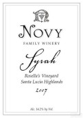 諾威羅塞拉園西拉干紅葡萄酒(Novy Family Winery Rosella's Vineyard Syrah, Santa Lucia Highlands, USA)