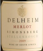 徳翰姆梅洛干紅葡萄酒(Delheim Merlot, Stellenbosch, South Africa)