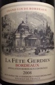 拉古缘纳酒庄拉费特杰迪耶夫红葡萄酒(La Guyennoise La Fete Gerdiev, Bordeaux, France)