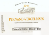 丹尼斯父子酒莊（佩爾南-韋熱萊斯村）霞多麗白葡萄酒(Domaine Denis Pere et Fils Pernand-Vergelesses Blanc, Cote de Beaune, France)