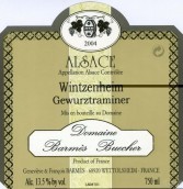 巴爾梅布徹溫特澤恩海姆瓊瑤漿白葡萄酒(Domaine Barmes-Buecher Gewurztraminer Wintzenheim, Alsace, France)