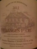 沙勒父子酒莊布羅賽（馬朗日一級(jí)園）紅葡萄酒(Domaine Maurice Charleux et Fils Les Clos Roussot, Maranges 1er Cru, France)