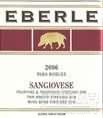 埃貝爾桑嬌維塞干紅葡萄酒(Eberle Sangiovese, Paso Robles, USA)