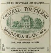 都帝雅克酒莊白葡萄酒(Chateau Toutigeac Blanc Sec, Bordeaux, France)