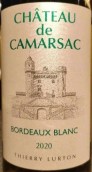 卡瑪爾薩克酒莊白葡萄酒(Chateau de Camarsac Blanc, Bordeaux, France)