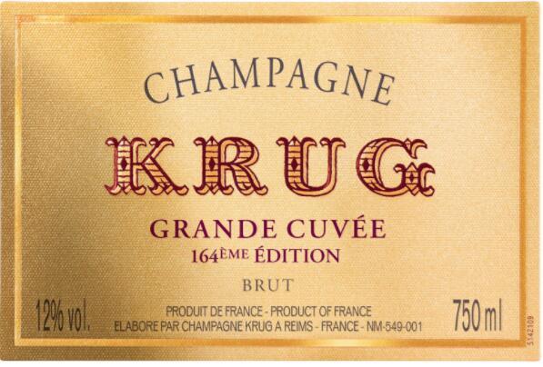 库克164版极干型陈年香槟 权威评分