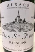 婷芭克世家圣翰园雷司令干白葡萄酒(F.E. Trimbach Clos Sainte Hune Riesling, Alsace, France)