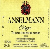 安澤爾曼酒莊歐特佳逐粒精選甜白葡萄酒(Weingut Anselmann Ortega Trockenbeerenauslese, Pfalz, Germany)