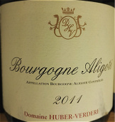 于貝-弗德羅阿里高特干白葡萄酒(Domaine Huber-Verdereau Bourgogne Aligote, Burgundy, France)