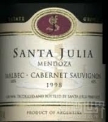 朱卡迪園桑塔茱莉亞馬爾貝克赤霞珠干紅葡萄酒(Familia Zuccardi Santa Julia Malbec - Cabernet Sauvignon, Mendoza, Argentina)