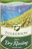 富爾克森酒莊雷司令干白葡萄酒(Fulkerson Winery Dry Riesling, Finger Lakes, USA)