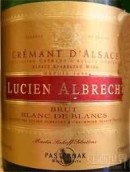 艾伯特阿爾薩斯白中白天然起泡酒(Lucien Albrecht Cremant d'Alsace Brut Blanc de Blancs, Alsace, France)