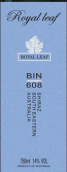 君葉BIN 608西拉干紅葡萄酒(Royal leaf BIN 608 Shiraz, Southern Australia)