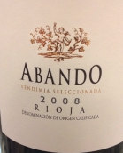 阿萬多丹魄干紅葡萄酒(Abando Tempranillo, Rioja, Spain)