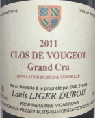 杜布瓦酒莊（伏舊特級(jí)園）紅葡萄酒(Louis Liger Dubois Clos de Vougeot Grand Cru, Cote de Nuits, France)