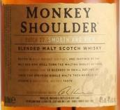 三只猴子調(diào)和麥芽蘇格蘭威士忌(Monkey Shoulder The Original Batch 27 Blended Malt Scotch Whisky, Speyside, UK)