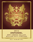 波塔佩爾塔爾迪園仙粉黛干紅葡萄酒(Bertapelle Cellars Talty Vineyard Zinfandel, Dry Creek Valley , USA)