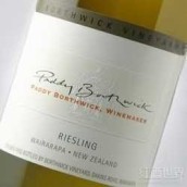 帕蒂·博思威酒莊雷司令白葡萄酒(Paddy Borthwick Riesling, Wairarapa, New Zealand)