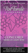 波斯特家族康科德甜紅葡萄酒(Post Familie Vineyards Concord, Altus, USA)