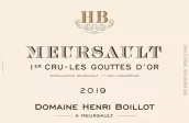 布瓦洛酒莊古德奧默爾索一級園干白葡萄酒(Domaine Henri Boillot Les Goutte d'Or, Meursault Premier Cru, France)