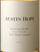 奧斯丁·霍普瑚珊干白葡萄酒(Austin Hope  Roussanne, Paso Robles, USA)