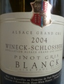 布蘭克維尼克-城堡山特級園灰皮諾干白葡萄酒(Domaine Paul Blanck Wineck-Schlossberg Grand Cru Pinot Gris, Alsace, France)