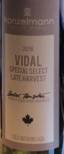 凱森曼酒莊特別精選晚采收威代爾甜白葡萄酒(Konzelmann Estate Winery Special Select Late Harvest Vidal, Niagara Peninsula, Canada)