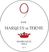 德達(dá)蒙侯爵莊園9干紅葡萄酒(9 de Marquis de Terme, Marguax, France)