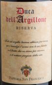圣弗朗西斯科酒庄杜卡德拉吉隆尼希罗经典特级珍藏红葡萄酒(Fattoria San Francesco Duca dell'Argillone Ciro Classico Superiore Riserva, Calabria, Italy)
