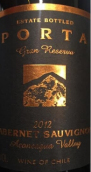 普爾達酒莊頂級珍藏赤霞珠干紅葡萄酒(Porta Cabernet Sauvignon Gran Reserva, Aconcagua Valley, Chile)