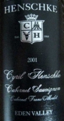翰斯科西里尔翰斯科赤霞珠-梅洛-品丽珠干红葡萄酒(Henschke Cyril Henschke Cabernet Sauvignon-Merlot-Cabernet Franc, Eden Valley, Australia)